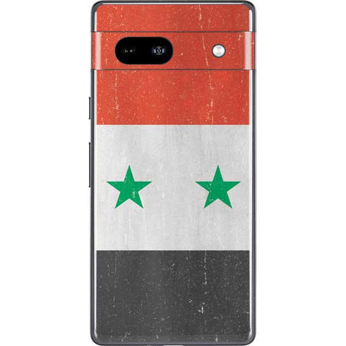 Syria Flag Distressed Google Pixel 7a Skin